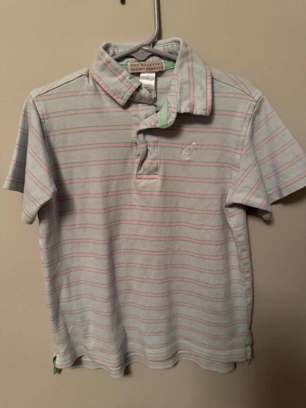 TBBC - Blue, Light Mint & Pink Stripe Kids Polo
